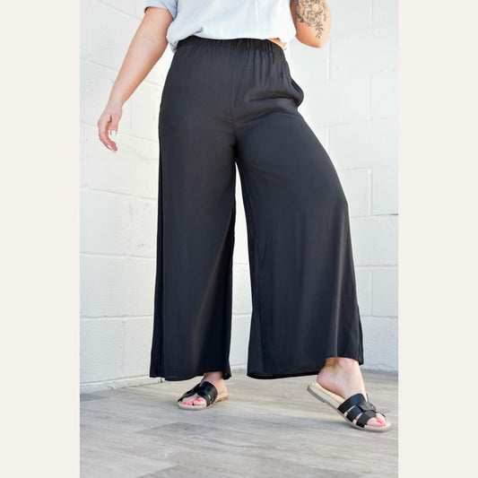 Black Zara Palazzo Pants Pants WLM