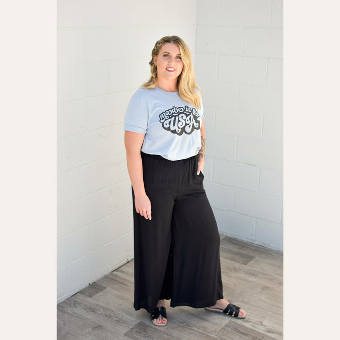 Black Zara Palazzo Pants Pants WLM