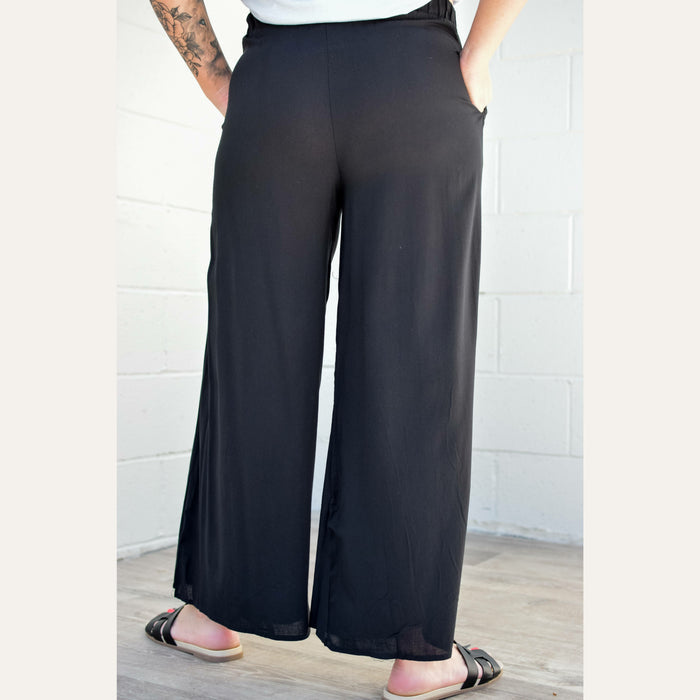Black Zara Palazzo Pants Pants WLM