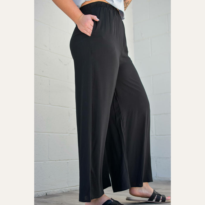 Black Zara Palazzo Pants Pants WLM
