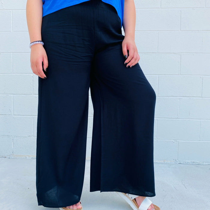 Black Zara Palazzo Pants Pants WLM