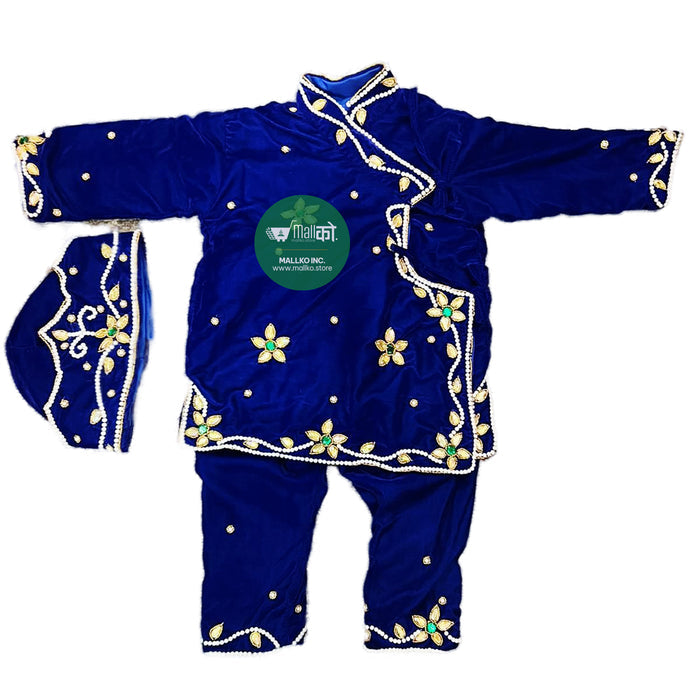 blue kids pasni dress