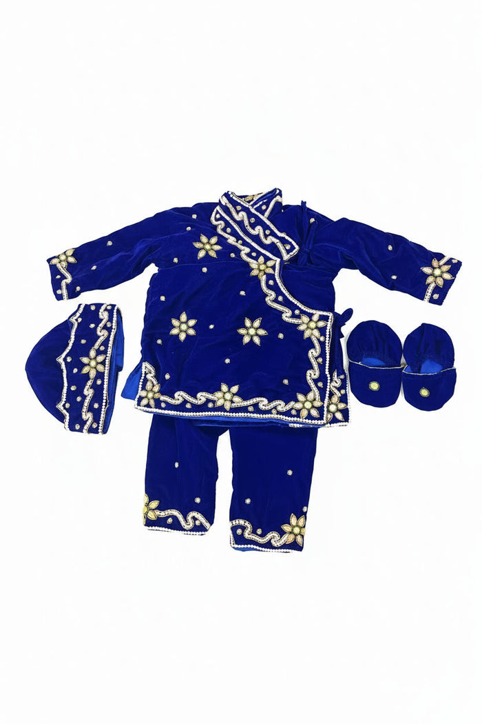 Blue Pasni Dress Set for Kids