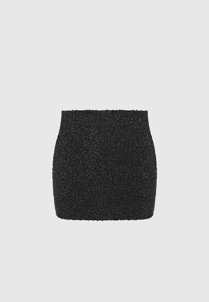 boucle-mini-skirt-black