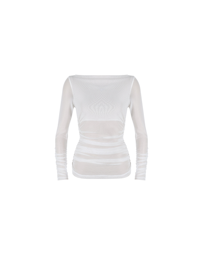 BOUNCE MESH LONGSLEEVE FRENCH VANILLA