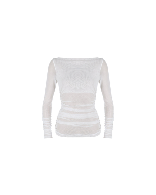 BOUNCE MESH LONGSLEEVE FRENCH VANILLA