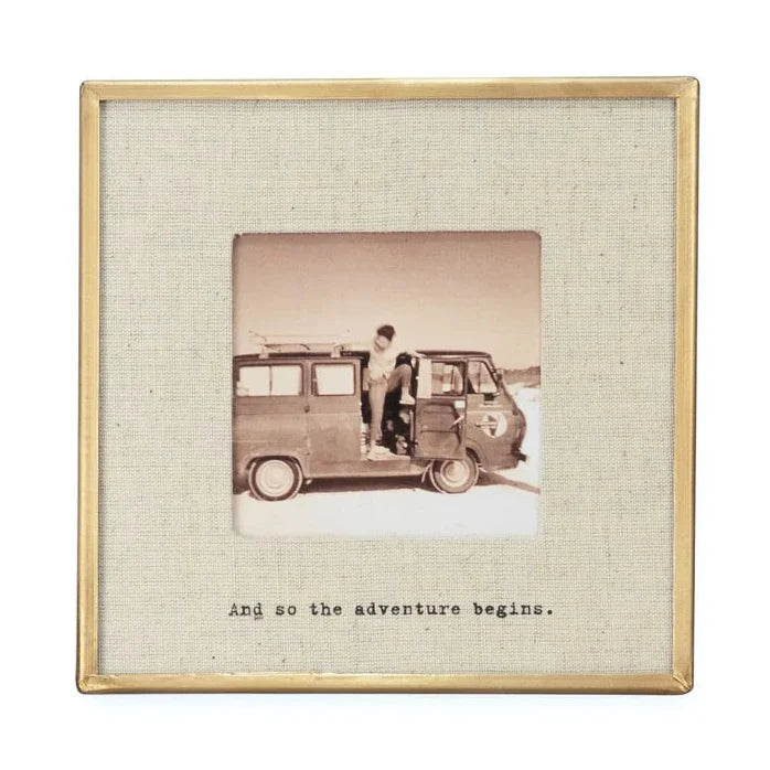 Brass Glass Photo Frame