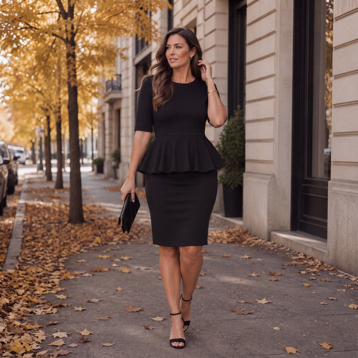 Brigitte Brianna Peplum Dress