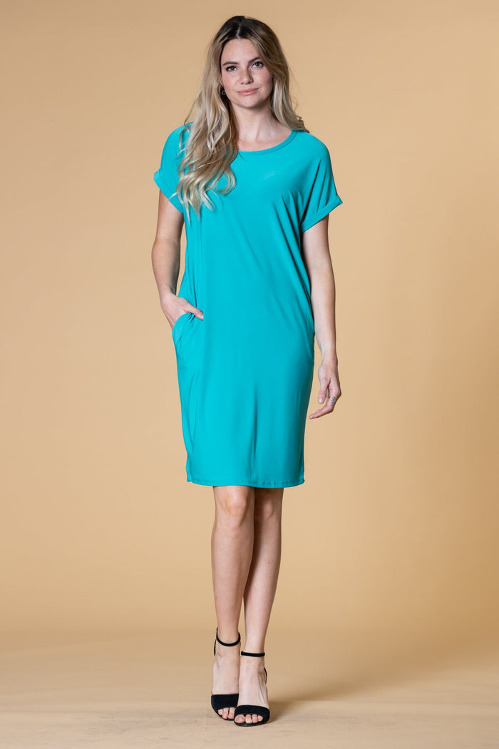 Brigitte Brianna Pocket Tee Dress - SexyModest Boutique