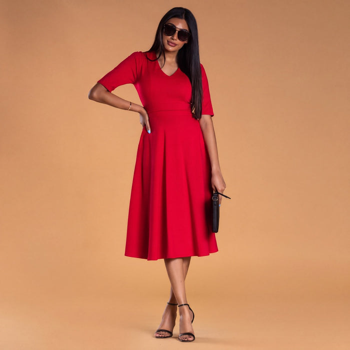 Brigitte Brianna V-Neck Gala Dress