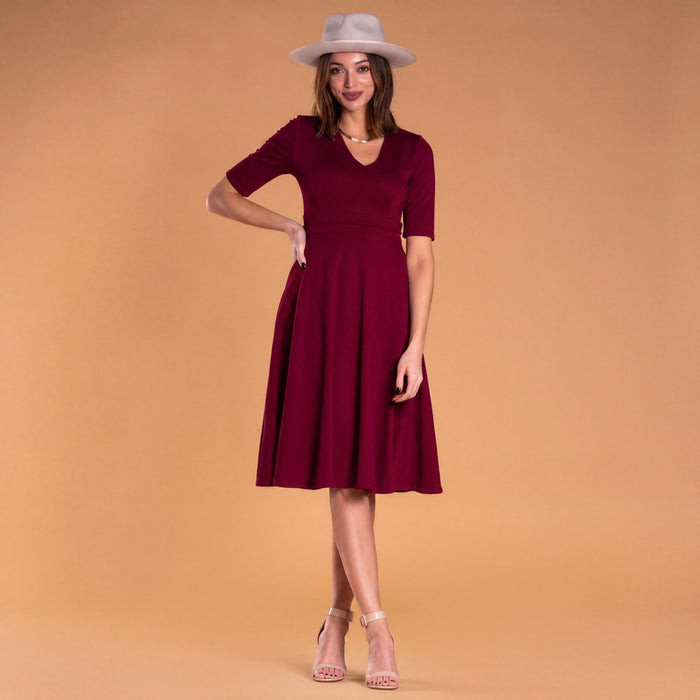 Brigitte Brianna V-Neck Gala Dress