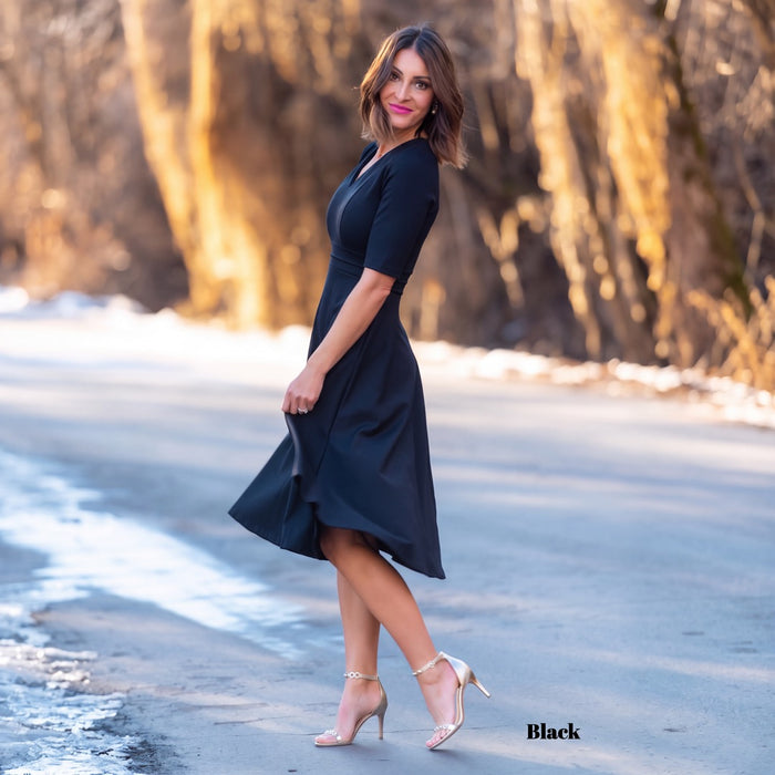 Brigitte Brianna V-Neck Gala Dress