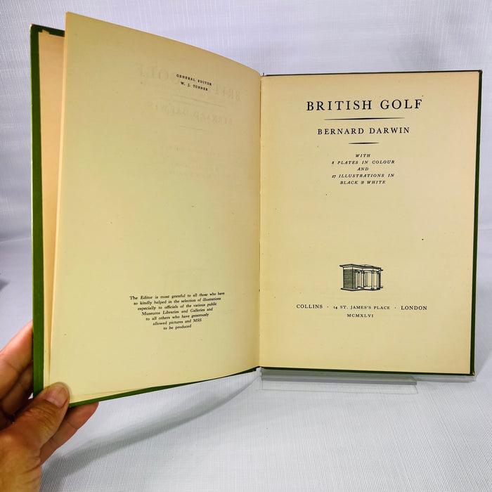 British Golf by Bernard Darwin 1946 Jarrold and Sons Ltd Norwich