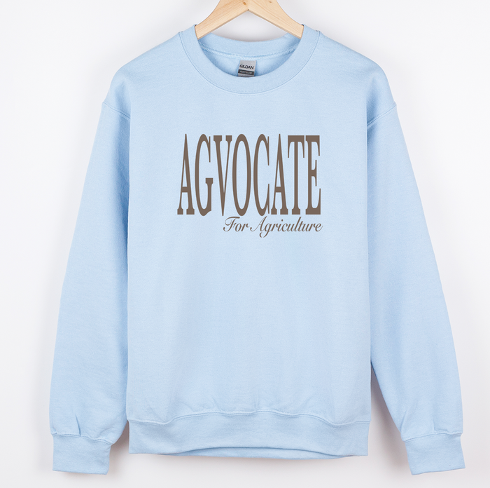 Brown Agvocate For Agriculture– Crewneck