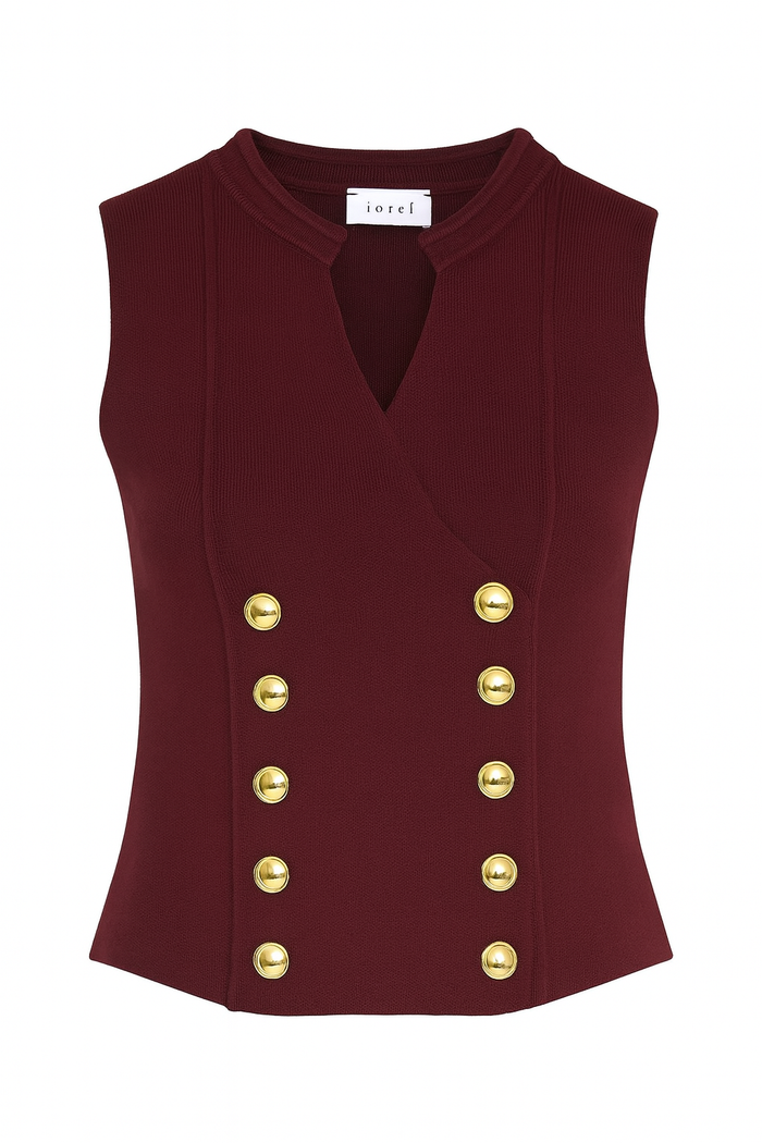 BTG_FLATLAY_CANDIDATE | burgundy-gold-button-embellished-sleeveless-top