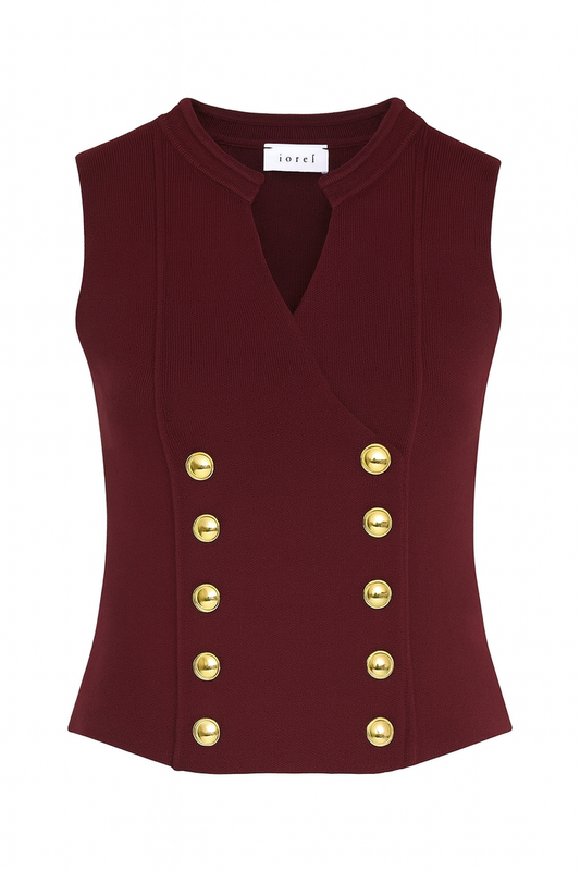 BTG_FLATLAY_CANDIDATE | burgundy-gold-button-embellished-sleeveless-top