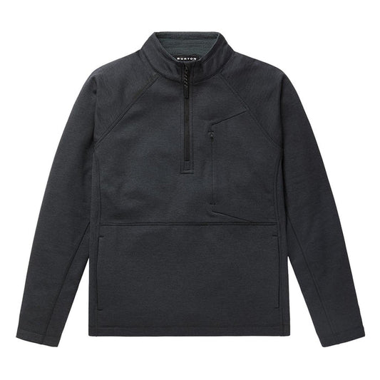 Burton Womens Multipath Grid 1/4 Zip Fleece - True Black