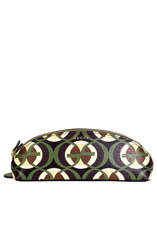 Gucci Calfskin GG Cascade Demetra Makeup Bag - Runway Catalog