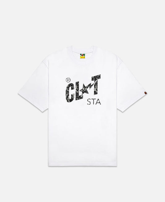 Camo CLOT STA Logo Relaxed Fit T-Shirts (White)