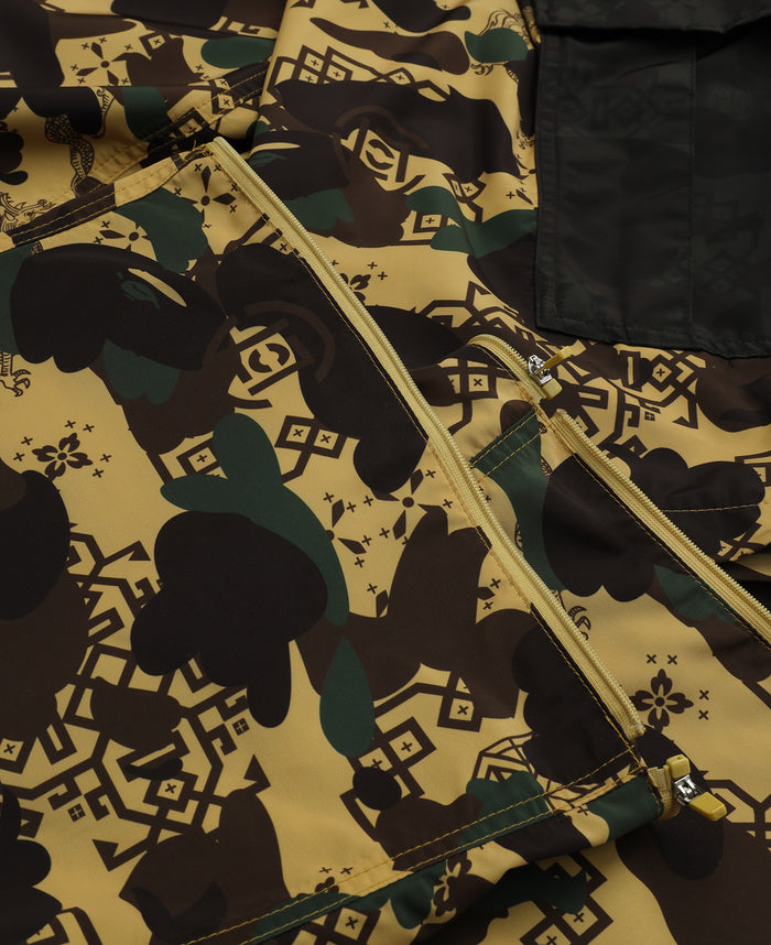 Camo Detachable Relaxed Fit Cargo Pants (Camo)