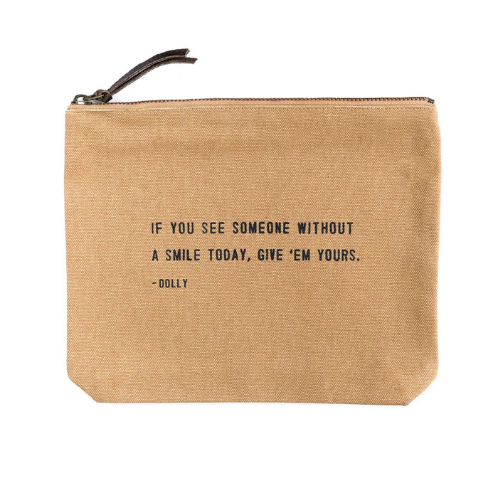 Canvas Zip Bag - Blush