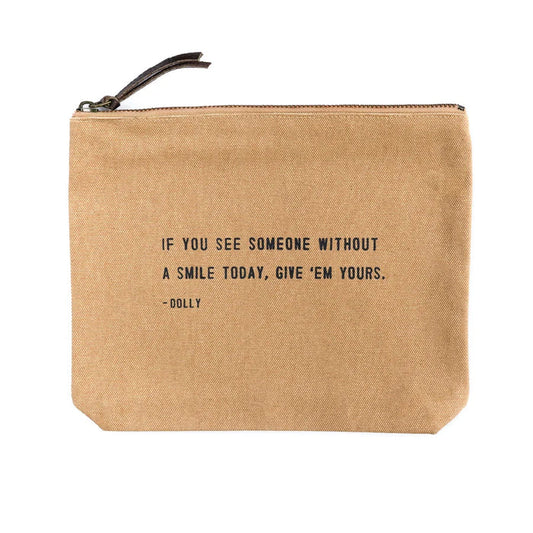 Canvas Zip Bag - Blush