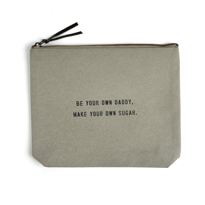 Canvas Zip Bag - Sage