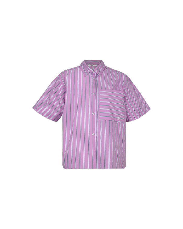 CASH BOWLER SHIRT PINK STRIPE