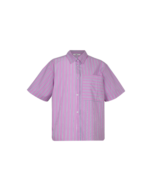 CASH BOWLER SHIRT PINK STRIPE