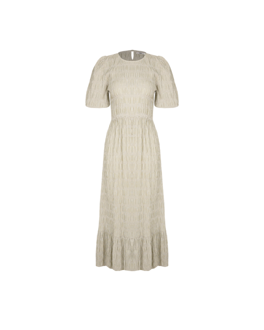 CECILE DRESS  OLIVE STRIPE