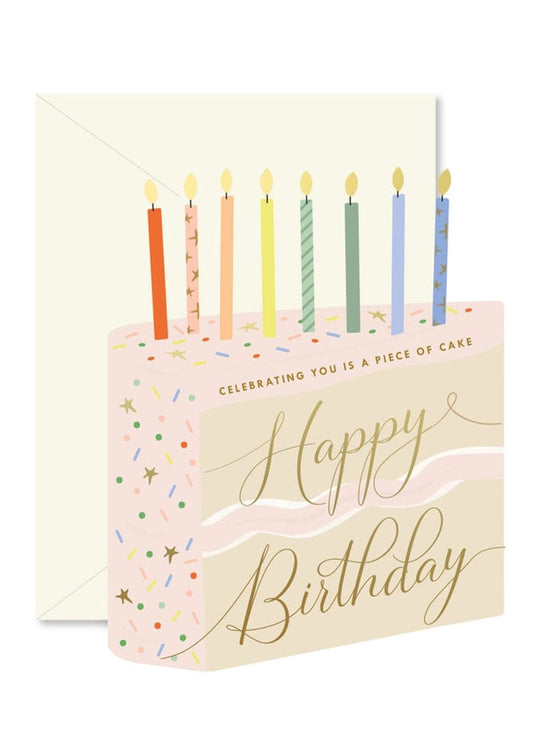 Celebrating You Is A Piece Of Cake Birthday Card