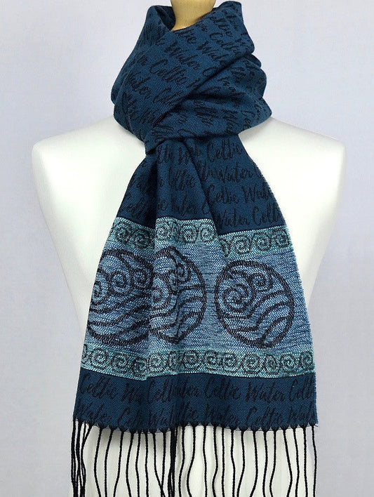 Celtic Border Element Scarf - Water #color_water