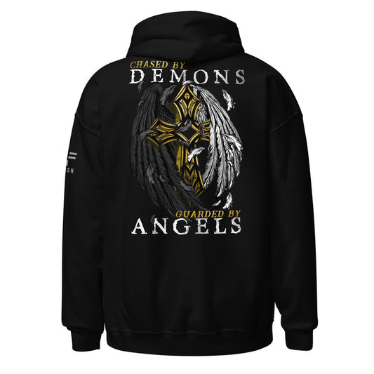 Chased by Demons Guarded by Angels Hoodie