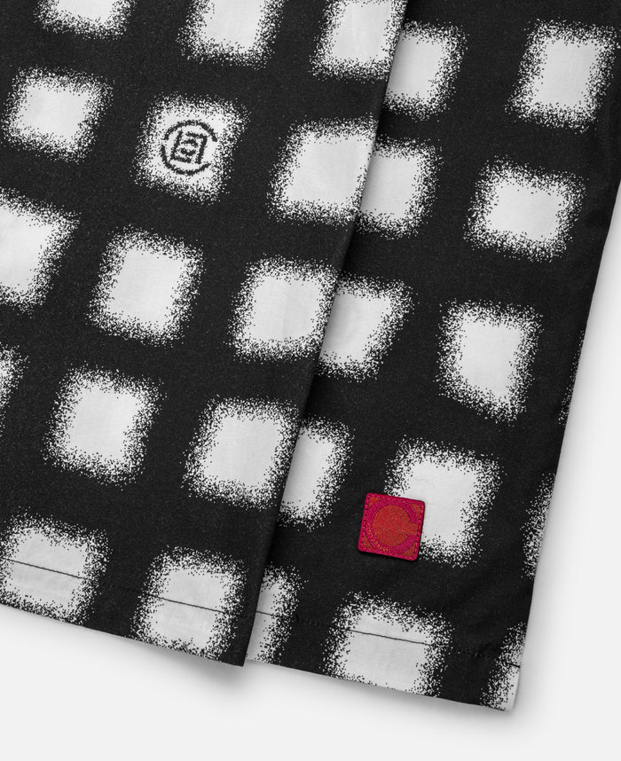 Checked All Print S/S Shirt (White)