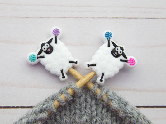 Cheerful White Sheep | Stitch Stoppers