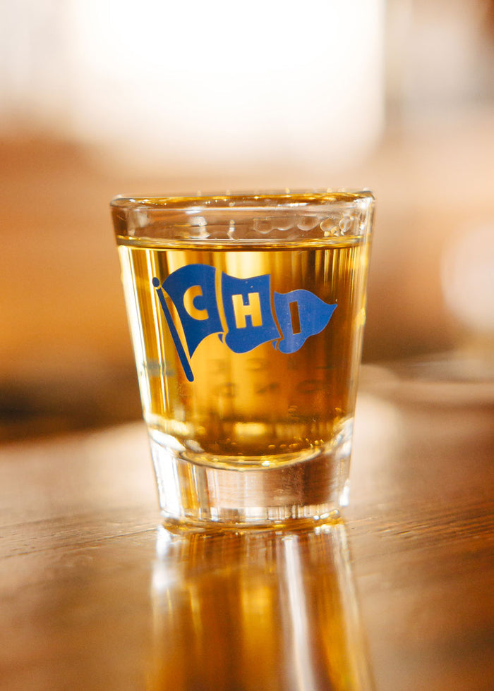 Chi Pennant Shot Glass