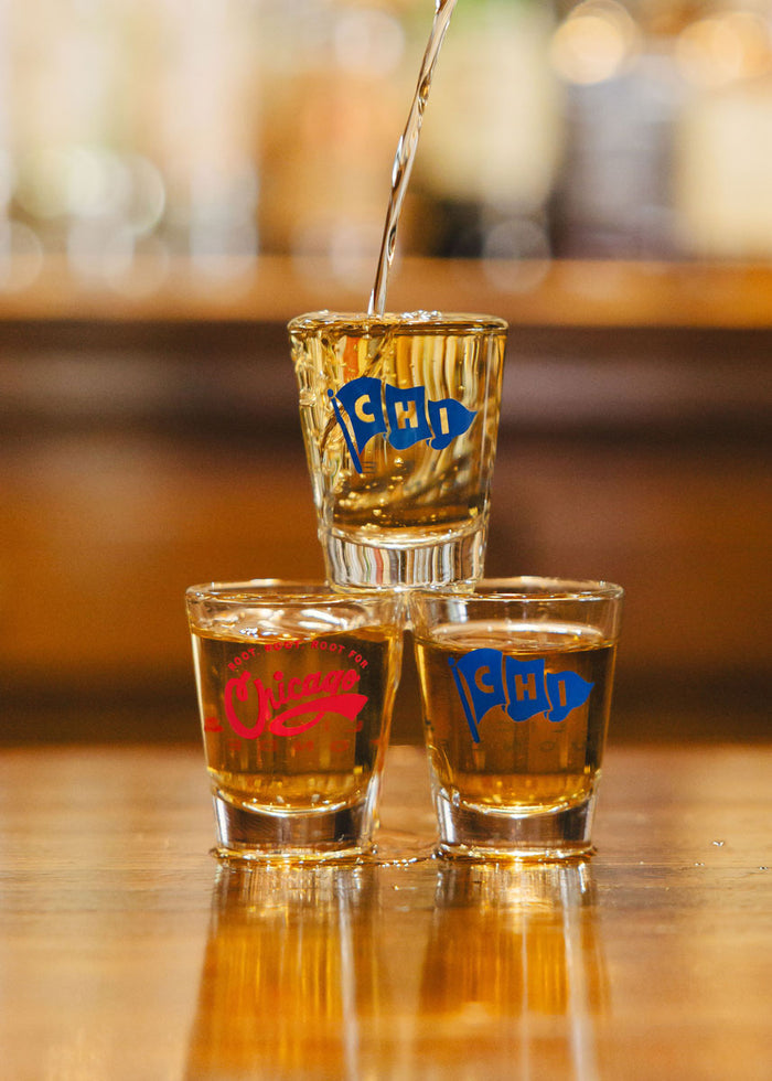 Chi Pennant Shot Glass
