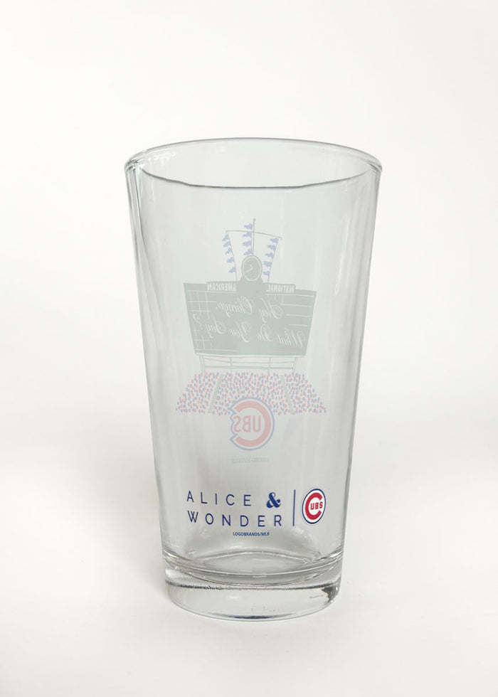Chicago Cubs Bleachers Pint Glass