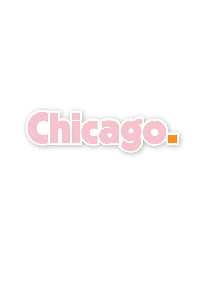Chicago. Sticker - Pink