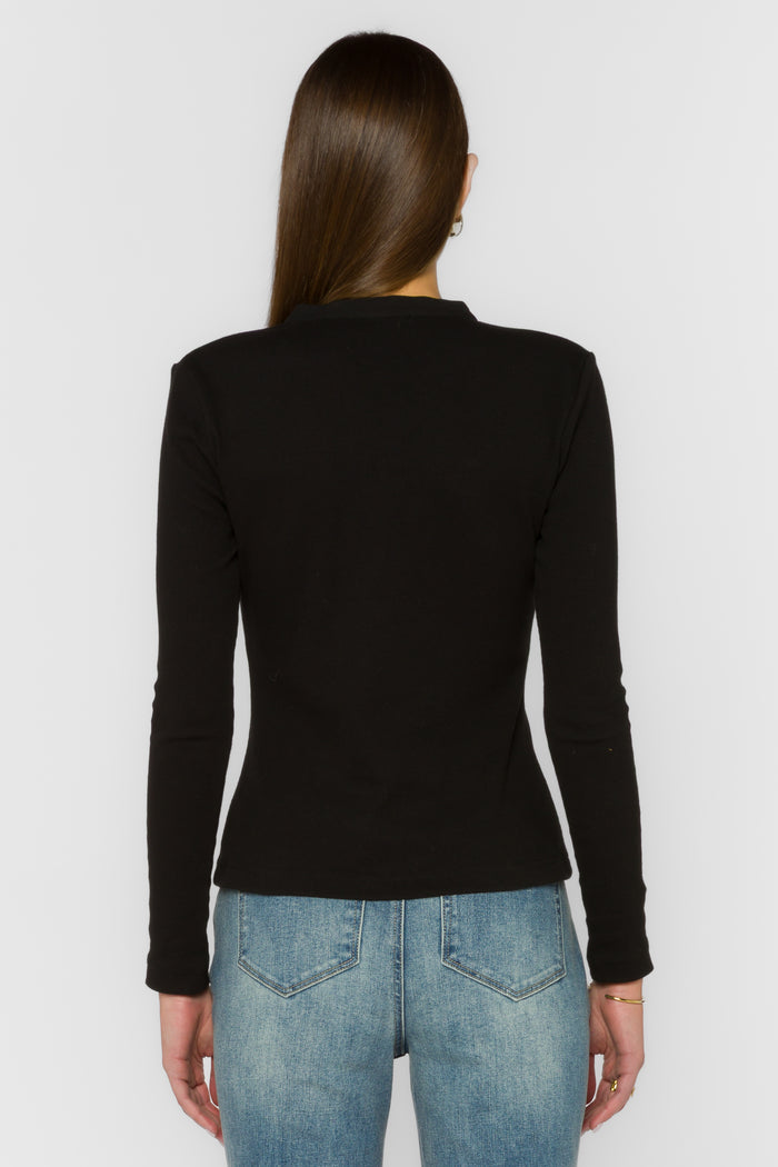 Christella Black Tee - Tops - Velvet Heart Clothing
