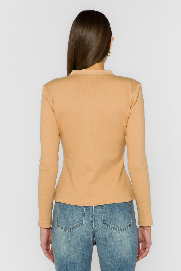 Christella Brown Sugar Tee - Tops - Velvet Heart Clothing