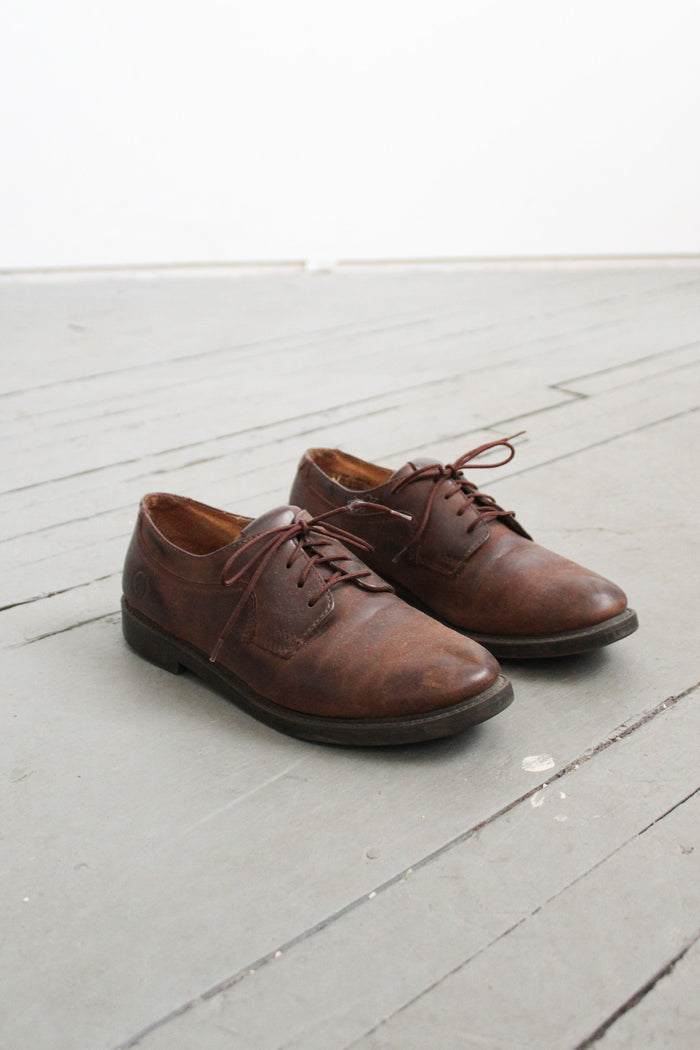 chunky lace-up oxfords size 9