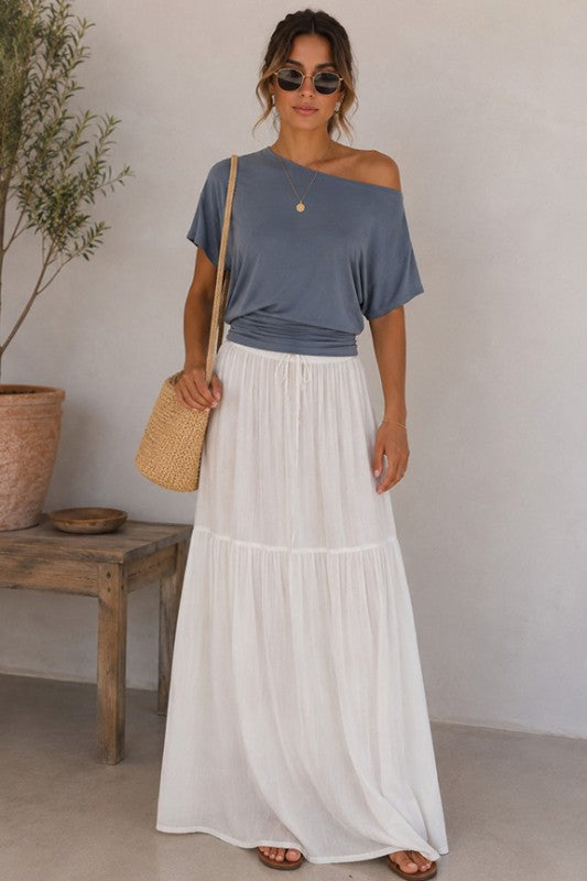 Coastal Casual Off Shoulder Top-Denim-SMALL-Cute-Trendy-Shop-Womens-Boutique-Clothing-Store