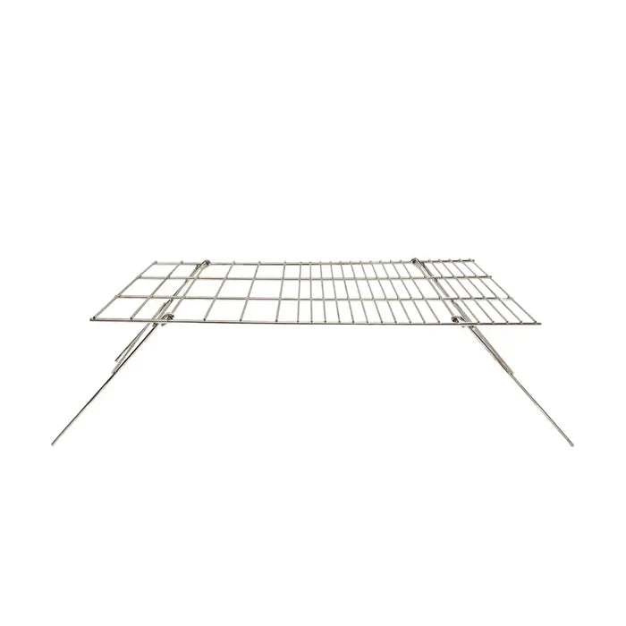 Coghlans collapsible camp fire grill with the four legs extended