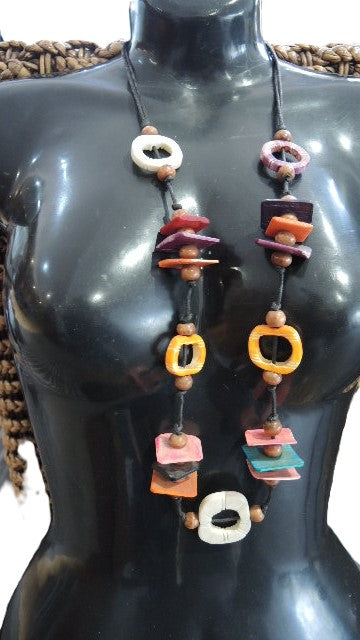 Coloured Bone Necklace