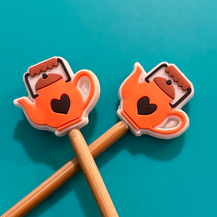 Orange Tea Pot