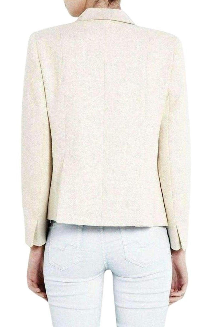 Carven Contrast Revere Woven Jacket - Runway Catalog