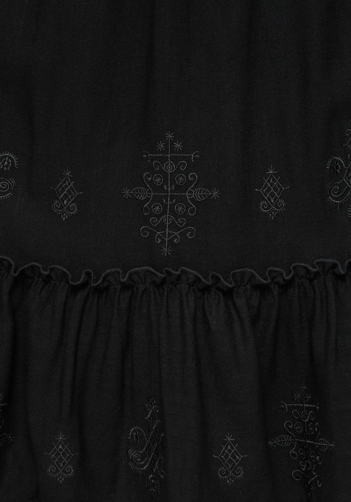 Cordata Embroidered Cami Midi Smock Dress