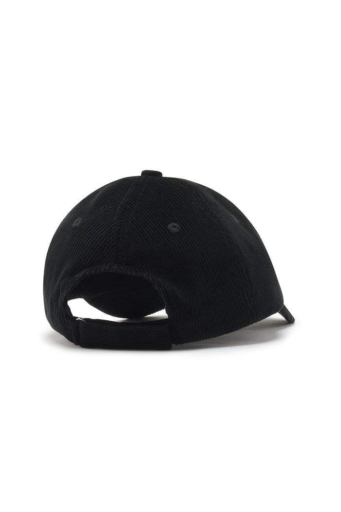 Corduroy Casual Cap | Black