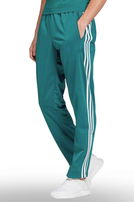 Cotton-Rib All Season Side Stripe Trouser (Turquoise) - Hinz Clothing
